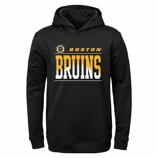 Outerstuff Youth Black Boston Bruins Play-By-Play Performance Pullover Hoodie 3 Outerstuff Youth Black Boston Bruins Play-By-Play Performance Pullover Hoodie