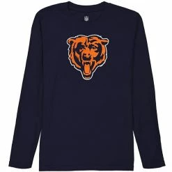 Outerstuff Chicago Bears Youth Team Logo Long Sleeve T-Shirt - Navy Blue