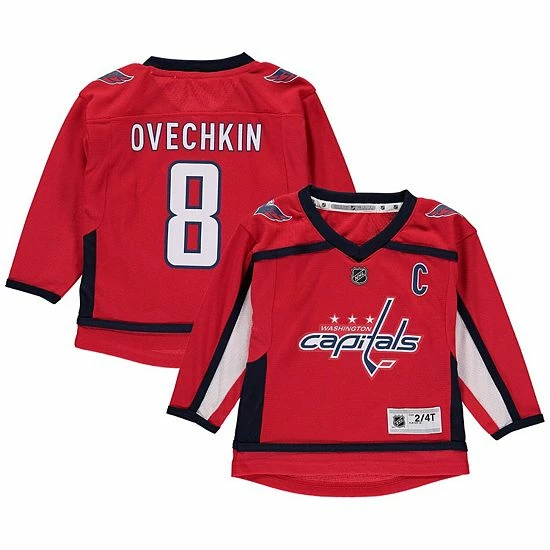 Outerstuff Toddler Alexander Ovechkin Red Washington Capitals Replica Player Jersey 4 Outerstuff Toddler Alexander Ovechkin Red Washington Capitals Replica Player Jersey - Image 2