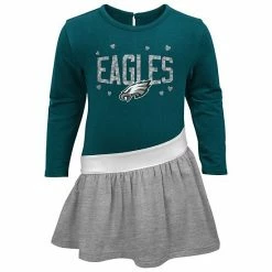 Outerstuff Girls Infant Midnight Green/Gray Philadelphia Eagles Heart To Heart Jersey Tri-Blend Dress 8 Outerstuff Girls Infant Midnight Green/Gray Philadelphia Eagles Heart To Heart Jersey Tri-Blend Dress -Outerstuff shop unnamed file 1387