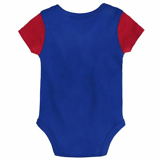 Outerstuff Newborn & Infant Royal/Red New York Giants Little Champ Three-Piece Bodysuit Bib & Booties Set 5 Outerstuff Newborn & Infant Royal/Red New York Giants Little Champ Three-Piece Bodysuit Bib & Booties Set - Image 3