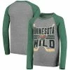 Outerstuff Youth Heathered Gray/Heathered Green Minnesota Wild Square Up Raglan Tri-Blend Long Sleeve T-Shirt 1 Outerstuff Youth Heathered Gray/Heathered Green Minnesota Wild Square Up Raglan Tri-Blend Long Sleeve T-Shirt -Outerstuff shop unnamed file 1394