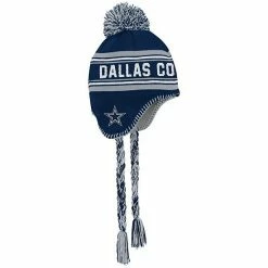 Outerstuff Youth Navy Dallas Cowboys Jacquard Tassel Knit Hat With Pom -Outerstuff shop unnamed file 1414