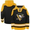 Outerstuff Youth Black Pittsburgh Penguins Ageless Must-Have Lace-Up Pullover Hoodie