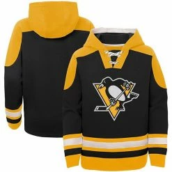 Outerstuff Youth Black Pittsburgh Penguins Ageless Must-Have Lace-Up Pullover Hoodie -Outerstuff shop unnamed file 1454