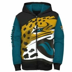 Outerstuff Youth Black/Teal Jacksonville Jaguars Poster Board Full-Zip Hoodie -Outerstuff shop unnamed file 1499