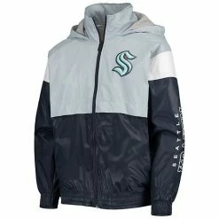 Outerstuff Youth Light Blue/Deep Sea Blue Seattle Kraken Goal Line Full-Zip Hoodie Windbreaker Jacket -Outerstuff shop unnamed file 1506