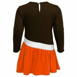 Outerstuff Girls Toddler Brown/Orange Cleveland Browns Heart To Heart Jersey Tunic Dress -Outerstuff shop unnamed file 1541