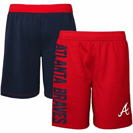 Outerstuff Youth Red Atlanta Braves Oh Yeah Shorts 4 Outerstuff Youth Red Atlanta Braves Oh Yeah Shorts - Image 2