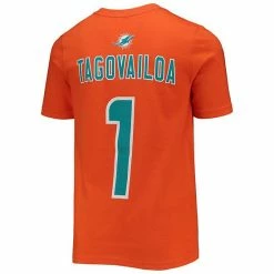 Outerstuff Youth Tua Tagovailoa Orange Miami Dolphins Mainliner Player Name & Number T-Shirt -Outerstuff shop unnamed file 1599