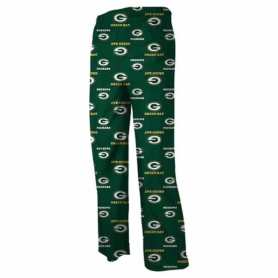 Outerstuff Green Bay Packers Youth All Over Print Lounge Pants - Green 3 Outerstuff Green Bay Packers Youth All Over Print Lounge Pants - Green