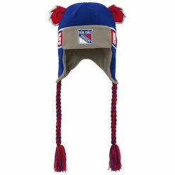 Outerstuff Youth Blue New York Rangers Wordmark Ears Trooper Knit Hat -Outerstuff shop unnamed file 1619