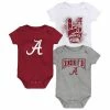 Outerstuff Infant Crimson/Heathered Gray/White Alabama Crimson Tide 3-Pack Game On Bodysuit Set -Outerstuff shop unnamed file 1631