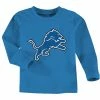 Outerstuff Detroit Lions Toddler Team Logo Long Sleeve T-Shirt - Light Blue