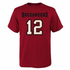 Outerstuff Youth Tom Brady Red Tampa Bay Buccaneers Mainliner Player Name & Number T-Shirt -Outerstuff shop unnamed file 1707