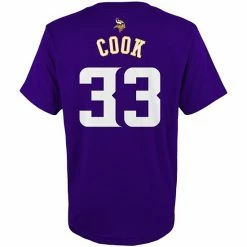 Outerstuff Youth Dalvin Cook Purple Minnesota Vikings Mainliner Player Name & Number T-Shirt -Outerstuff shop unnamed file 1713