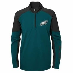 Outerstuff Youth Midnight Green/Black Philadelphia Eagles Audible Quarter-Zip Jacket -Outerstuff shop unnamed file 177