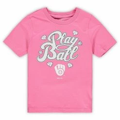 Outerstuff Preschool Pink Milwaukee Brewers Ball Girl T-Shirt -Outerstuff shop unnamed file 1840