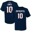 Outerstuff Youth Mac Jones Navy New England Patriots Mainliner Name & Number T-Shirt