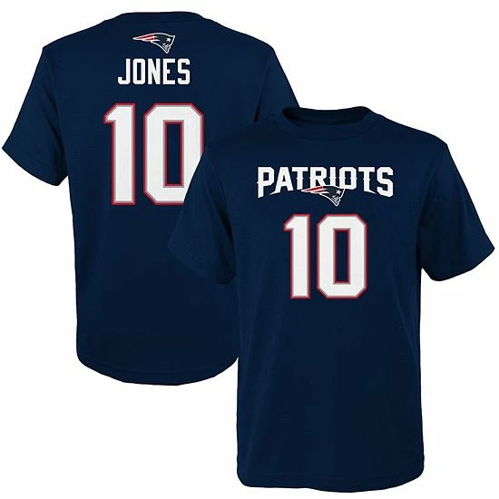 Outerstuff Youth Mac Jones Navy New England Patriots Mainliner Name & Number T-Shirt 3 Outerstuff Youth Mac Jones Navy New England Patriots Mainliner Name & Number T-Shirt
