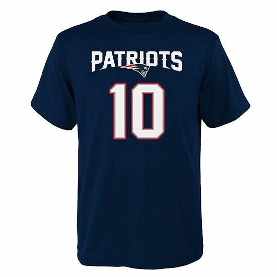 Outerstuff Youth Mac Jones Navy New England Patriots Mainliner Name & Number T-Shirt 5 Outerstuff Youth Mac Jones Navy New England Patriots Mainliner Name & Number T-Shirt - Image 3