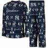 Outerstuff Youth Navy New York Yankees Allover Print Long Sleeve T-Shirt & Pants Sleep Set -Outerstuff shop unnamed file 186
