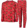 Outerstuff Youth Red Chicago Blackhawks Allover Print Long Sleeve T-Shirt And Pants Sleep Set -Outerstuff shop unnamed file 1875