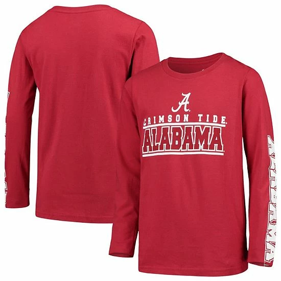 Outerstuff Youth Crimson Alabama Crimson Tide Transition Two-Hit Long Sleeve T-Shirt 4 Outerstuff Youth Crimson Alabama Crimson Tide Transition Two-Hit Long Sleeve T-Shirt - Image 2