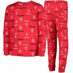 Outerstuff Youth Red Houston Rockets Allover Print Long Sleeve T-Shirt And Pants Sleep Set 7 Outerstuff Youth Red Houston Rockets Allover Print Long Sleeve T-Shirt And Pants Sleep Set -Outerstuff shop unnamed file 1902