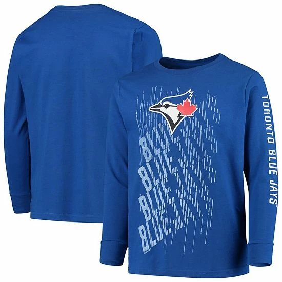 Outerstuff Youth Royal Toronto Blue Jays Score Long Sleeve T-Shirt 4 Outerstuff Youth Royal Toronto Blue Jays Score Long Sleeve T-Shirt - Image 2