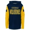 Outerstuff Youth Navy Michigan Wolverines Heritage Hoodie Long Sleeve T-Shirt