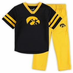 Outerstuff Preschool Black/Gold Iowa Hawkeyes Red Zone Jersey & Pants Set -Outerstuff shop unnamed file 1933