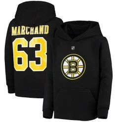 Outerstuff Youth Brad Marchand Black Boston Bruins Player Name & Number Pullover Hoodie -Outerstuff shop unnamed file 194
