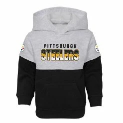 Outerstuff Toddler Heather Gray/Black Pittsburgh Steelers Playmaker Hoodie And Pants Set -Outerstuff shop unnamed file 1940