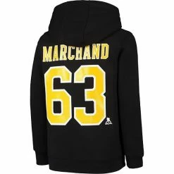 Outerstuff Youth Brad Marchand Black Boston Bruins Player Name & Number Pullover Hoodie -Outerstuff shop unnamed file 196