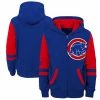 Outerstuff Youth Royal Chicago Cubs Stadium Color-Block Full-Zip Hoodie