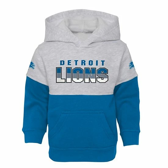 Outerstuff Toddler Heather Gray/Blue Detroit Lions Playmaker Hoodie And Pants Set 5 Outerstuff Toddler Heather Gray/Blue Detroit Lions Playmaker Hoodie And Pants Set - Image 3