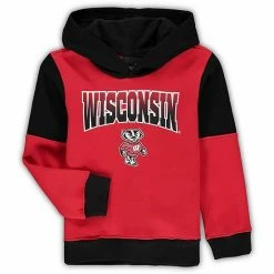 Outerstuff Preschool Red/Black Wisconsin Badgers Sideline Hoodie & Pants Set -Outerstuff shop unnamed file 1998