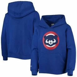 Outerstuff Youth Royal Chicago Cubs Cooperstown Collection Retro Logo Pullover Hoodie