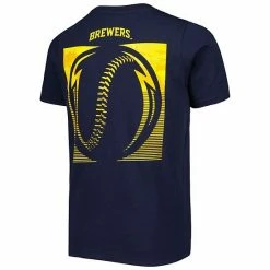 Outerstuff Youth Navy Milwaukee Brewers Blitz Ball T-Shirt -Outerstuff shop unnamed file 2069