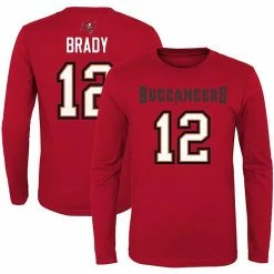 Outerstuff Youth Tom Brady Red Tampa Bay Buccaneers Mainliner Player Name & Number Long Sleeve T-Shirt -Outerstuff shop unnamed file 210