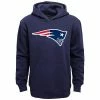 Outerstuff New England Patriots Youth Primary Logo Team Color Fleece Pullover Hoodie - Navy Blue