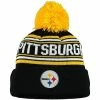 Outerstuff Toddler Black Pittsburgh Steelers Jacquard Cuffed Knit Hat With Pom 2 Outerstuff Toddler Black Pittsburgh Steelers Jacquard Cuffed Knit Hat With Pom -Outerstuff shop unnamed file 2105