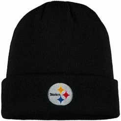 Outerstuff Youth Black Pittsburgh Steelers Basic Cuffed Knit Hat 6 Outerstuff Youth Black Pittsburgh Steelers Basic Cuffed Knit Hat -Outerstuff shop unnamed file 2109
