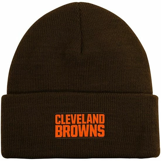 Outerstuff Youth Brown Cleveland Browns Basic Cuffed Knit Hat 5 Outerstuff Youth Brown Cleveland Browns Basic Cuffed Knit Hat - Image 3