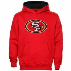 Outerstuff San Francisco 49ers Preschool Fan Gear Primary Logo Pullover Hoodie - Scarlet -Outerstuff shop unnamed file 215