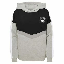 Outerstuff Girls Youth Heathered Gray Brooklyn Nets All Yours Pullover Hoodie