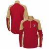 Outerstuff Youth Scarlet/Gold San Francisco 49ers Audible Quarter-Zip Jacket