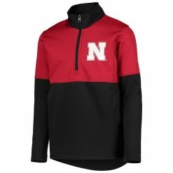 Outerstuff Youth Scarlet/Black Nebraska Huskers Quick Snap Spine Print Quarter-Zip Jacket -Outerstuff shop unnamed file 2204