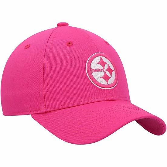 Outerstuff Girls Youth Pink Pittsburgh Steelers Structured Adjustable Hat 6 Outerstuff Girls Youth Pink Pittsburgh Steelers Structured Adjustable Hat - Image 4